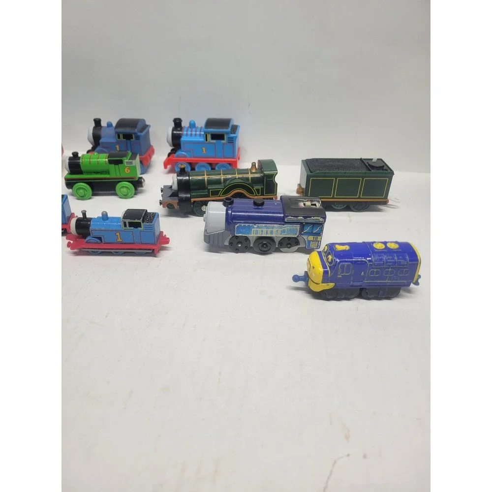 Thomas‎ & Friends Chuggington Train Lot 10pc Wood Diecast Plastic Mixed Engines